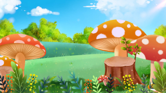 卡通蘑菇视频素材
