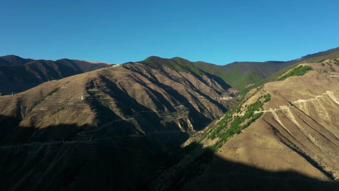 盘山公路 航拍中国 山川 地质地理 地貌