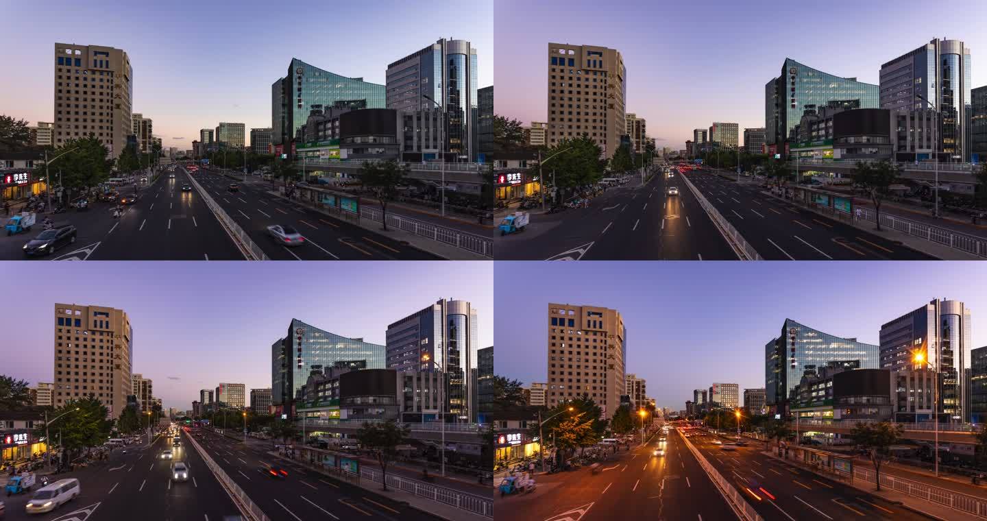 北京中关村城市风光4k延时摄影
