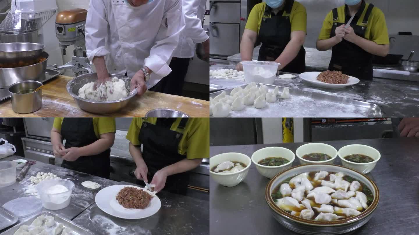 山西面食之永济饺子制作实拍视频素材