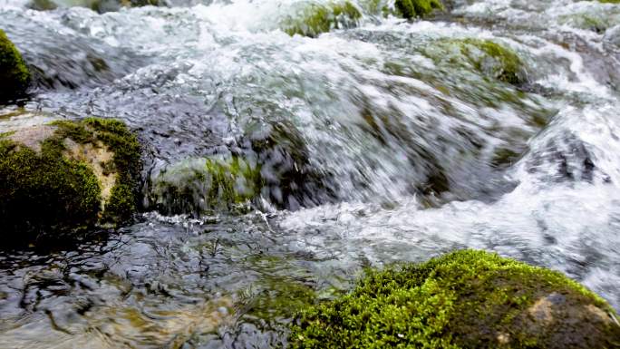 山间小溪 生态环境 湍急河流