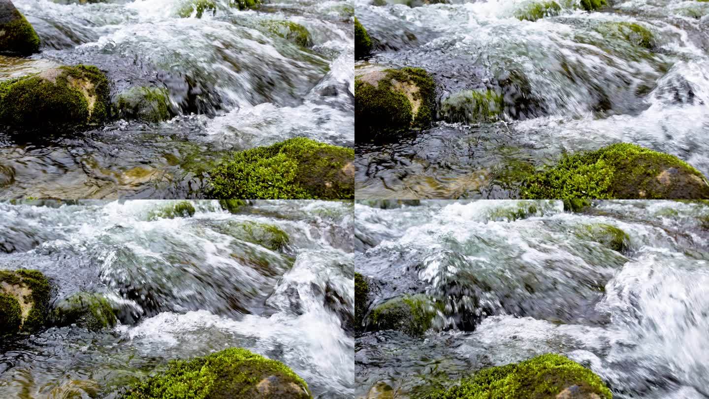 山间小溪 生态环境 湍急河流