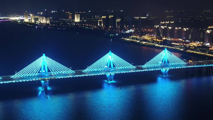 南昌、朝阳大桥、夜景