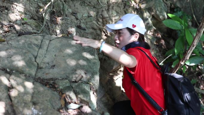 户外组团登山素材