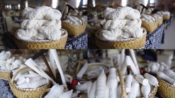 棉花线 棉线 线团 古代纺线 面线团