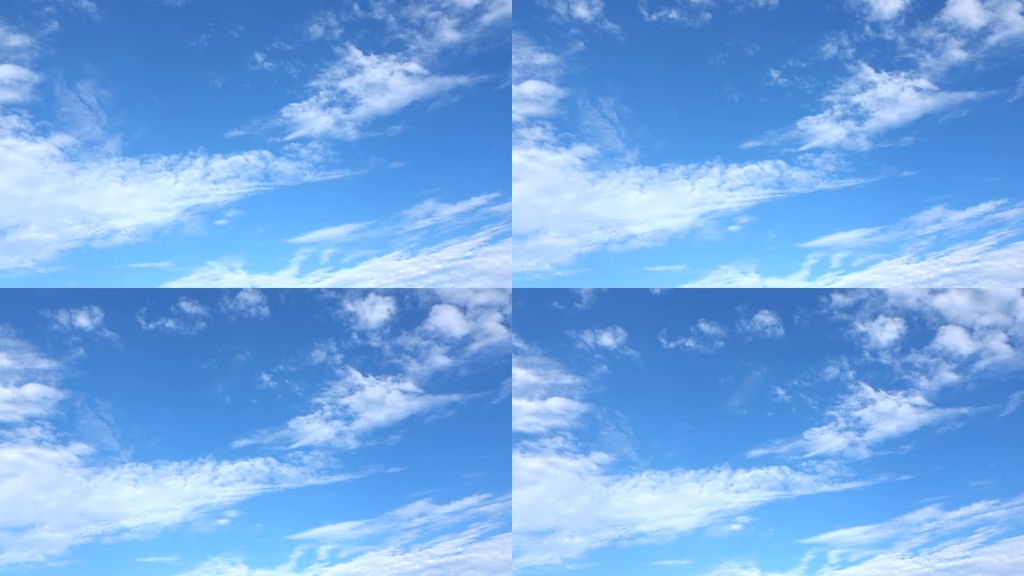 蔚蓝的舒缓的云