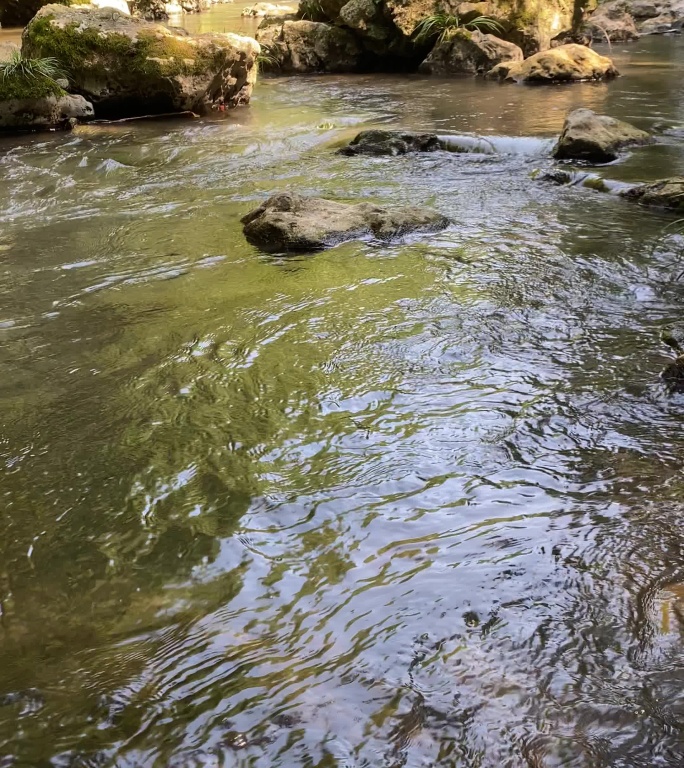 原创 溪水潺潺 溯溪玩水