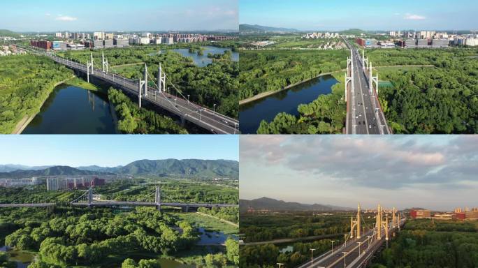 4K航拍北京昌平南环大桥