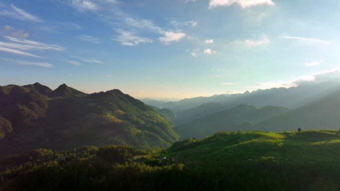 山川山贵州喀斯特地貌森林树林