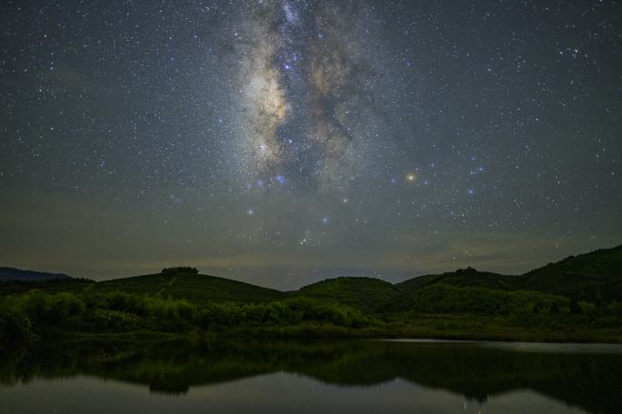 湖南茶园星空延时 30帧