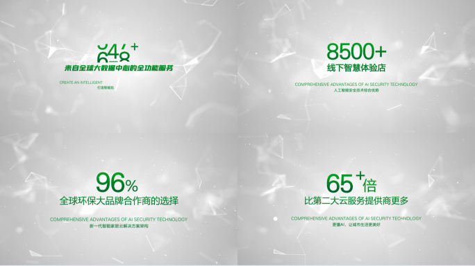 【原创】绿色数据文字4K