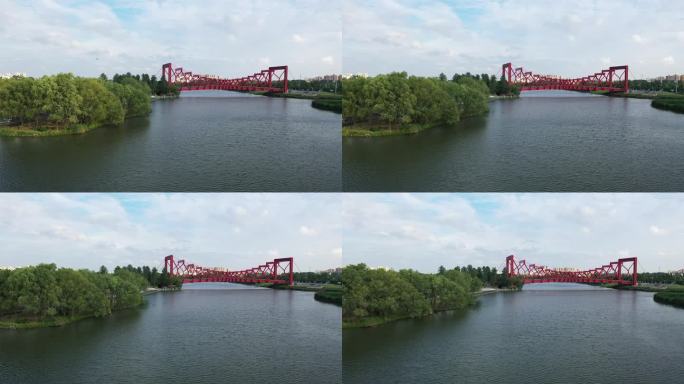 扬州三湾公园彩虹桥