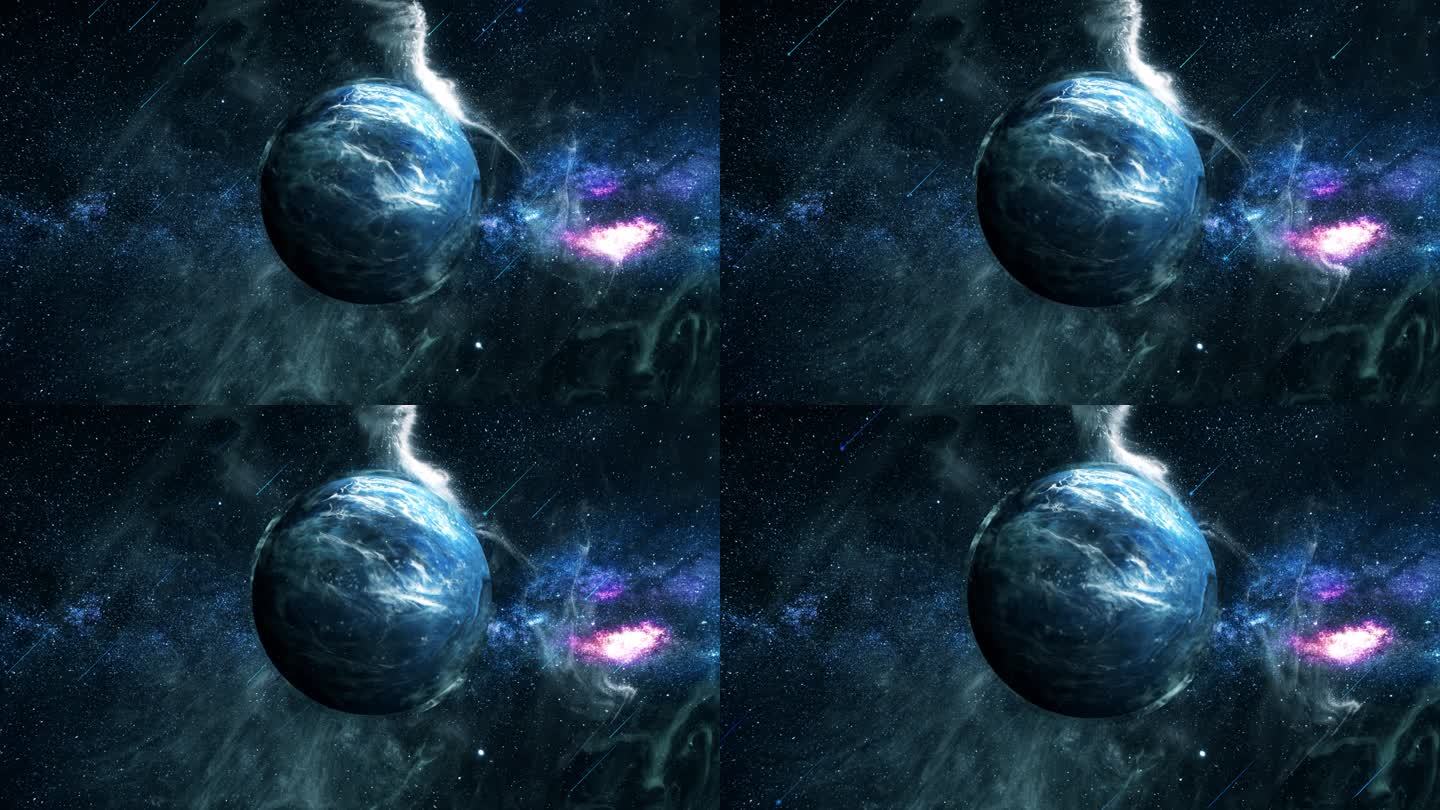 蓝色星球4k素材