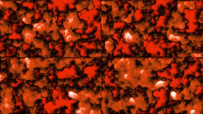 祼眼3D红色火烧云棉蠕动的溶岩MP4视频