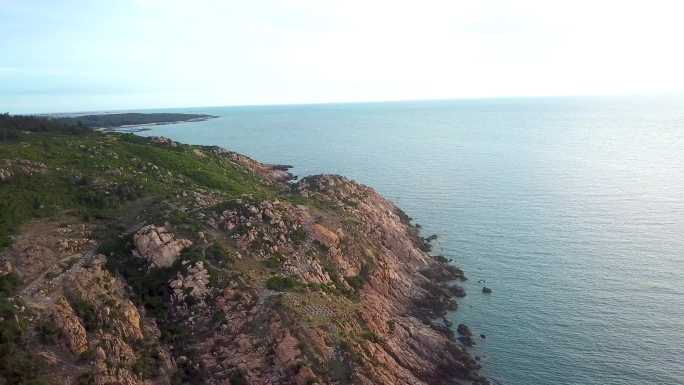 航拍海南省昌江棋子湾一线海景