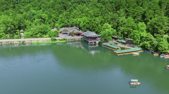 4k黔灵湖生态湖视频素材