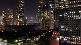 广州CBD珠江新城夜景视频素材