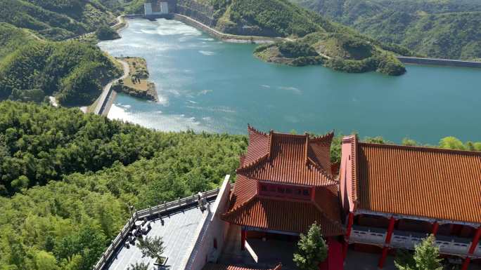 4K航拍长沙黑麋峰，黑麋峰古寺