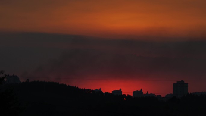 日落 夕阳 乡村夕阳