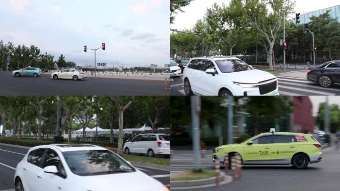 街头车流、车来车往