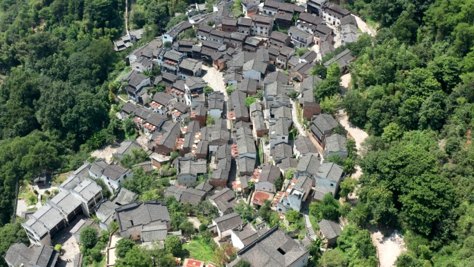 江西省上饶市婺源篁岭景区航拍