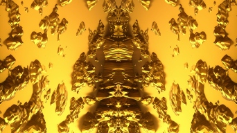 【4K时尚背景】黄金旋转金碧辉煌图形几何视频素材