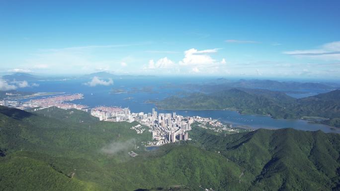 【正版素材】深圳梧桐山和盐田区盐田港