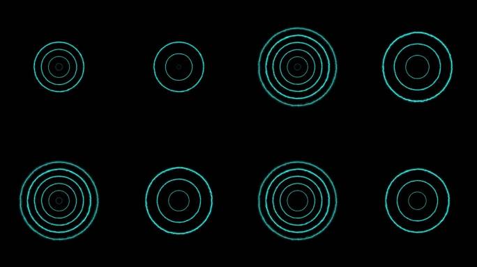 4K无线电波能量环冲击波AE模板