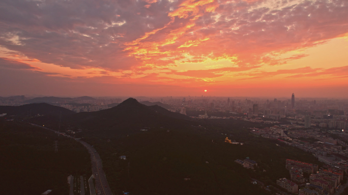 千佛山晚霞4K