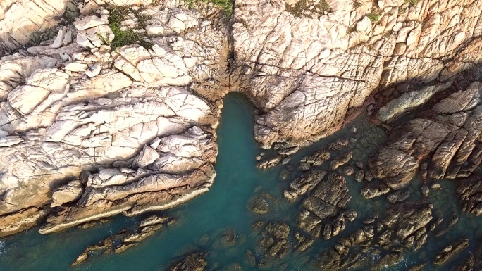 航拍海南省昌江棋子湾一线海景