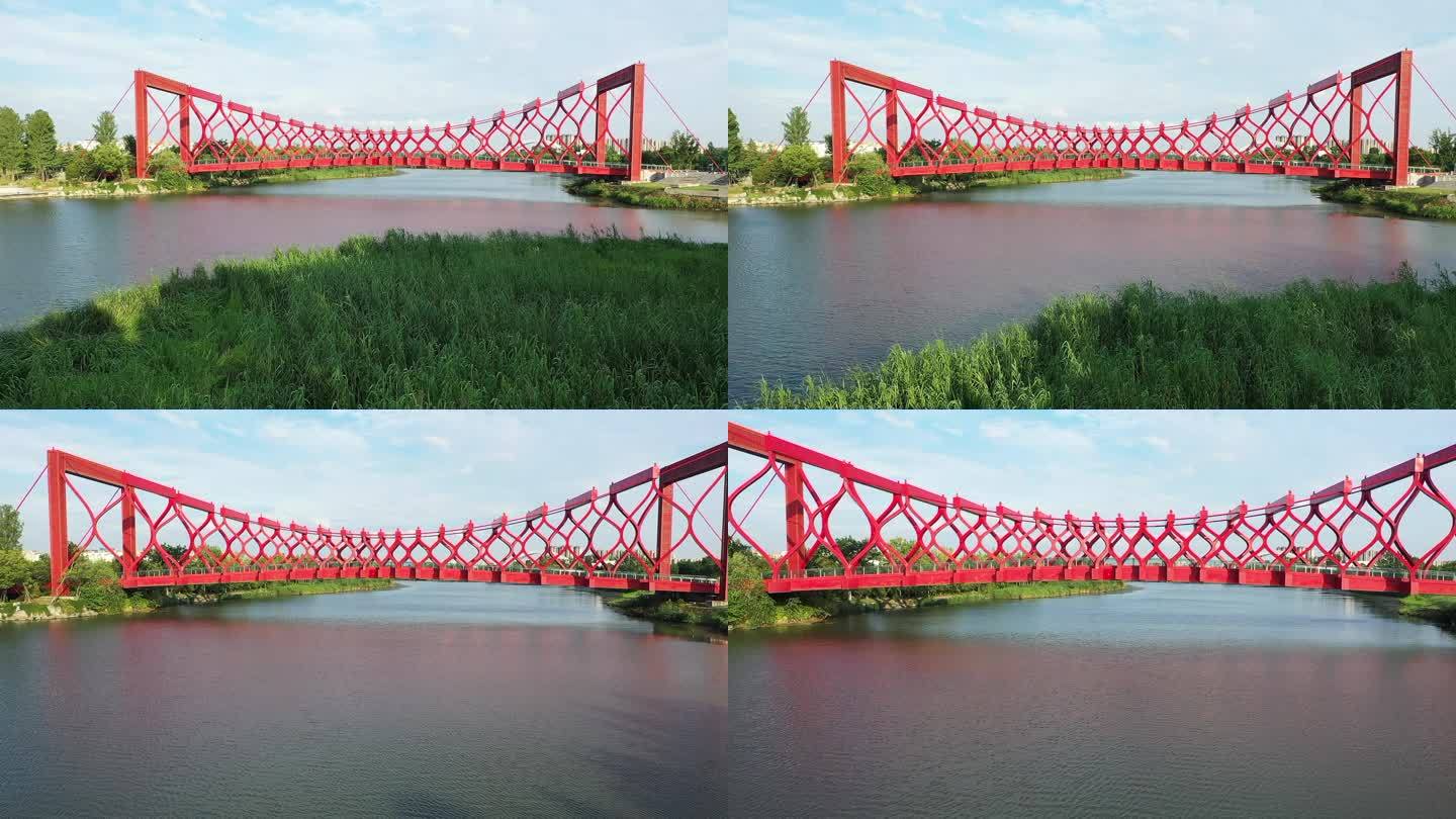 扬州三湾公园彩虹桥