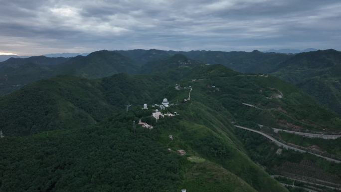 陕西航拍骊山环山路