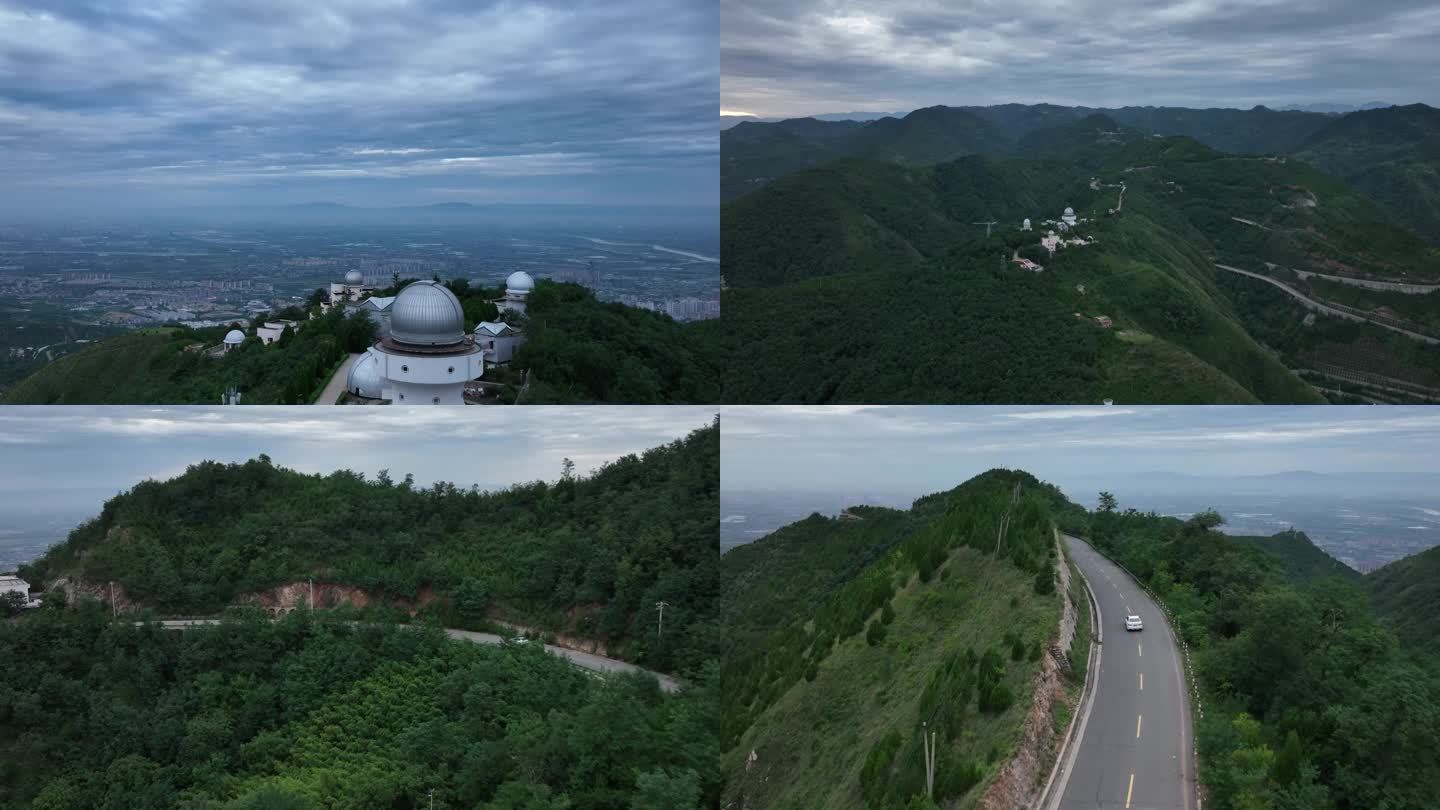 陕西航拍骊山环山路