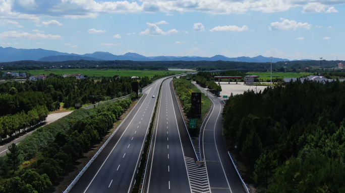 4k高速公路航拍
