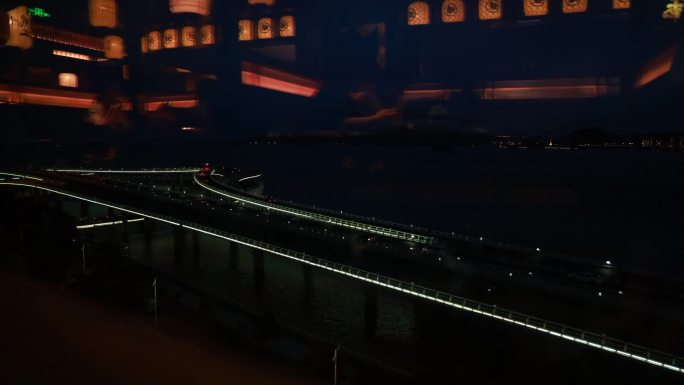 厦门演武大桥世贸双子星夜景延时摄影