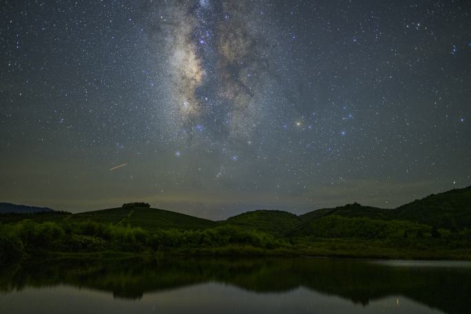 湖南茶园星空延时 60帧