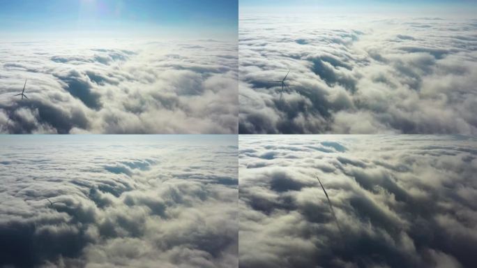 云海，极端气候下的云海对流，难得一见。