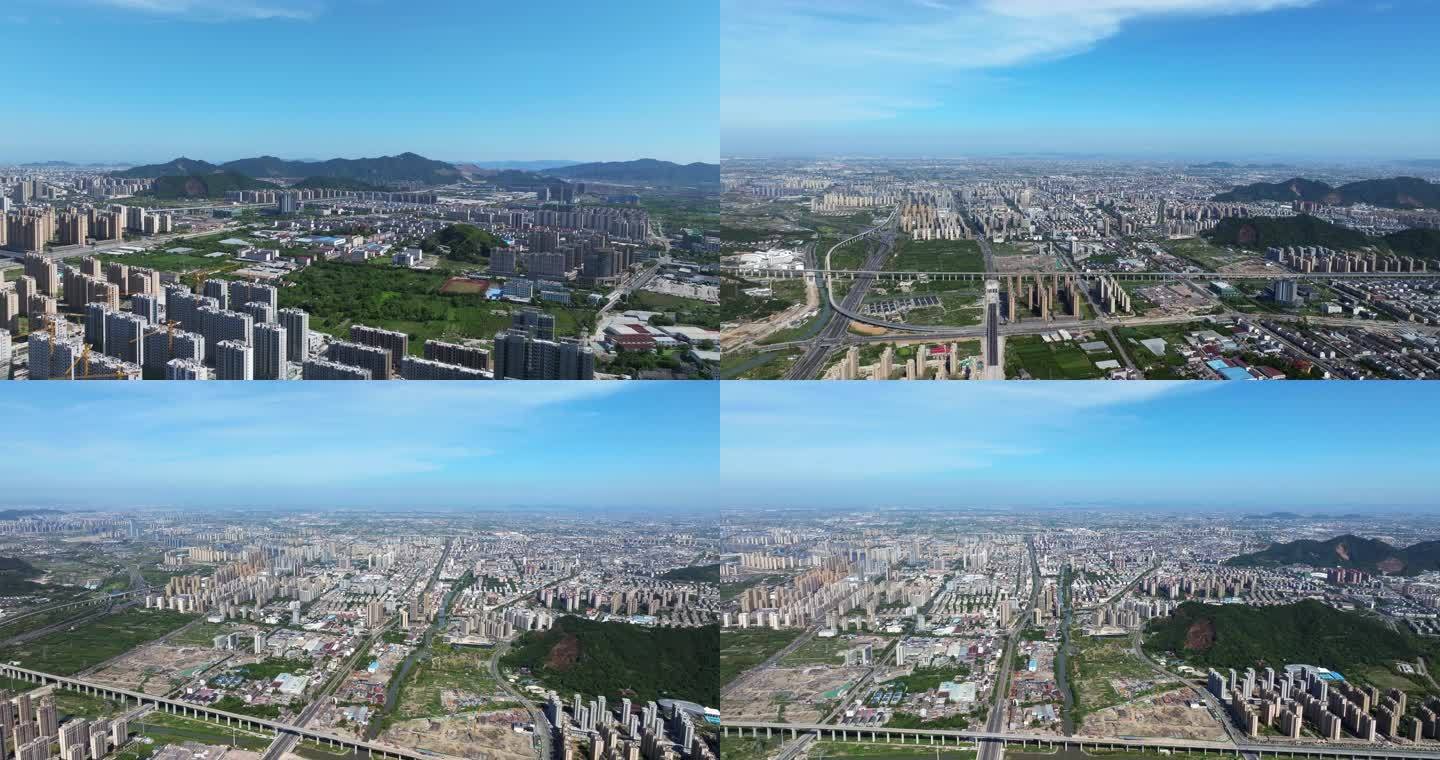 【5.1k合集】航拍高空下的路桥城市空镜