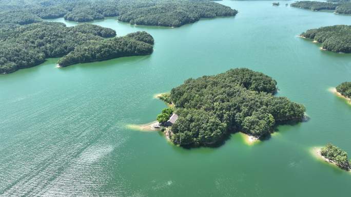 水库、湖泊、山水航拍空镜