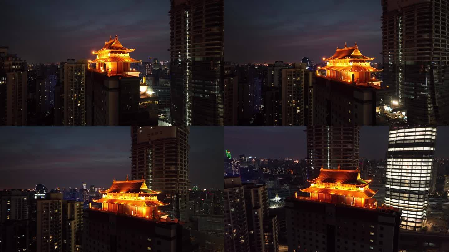 4K原素材-上海徐家汇上海西藏大厦