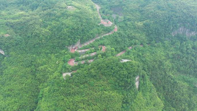 湘西矮寨大桥盘山公路