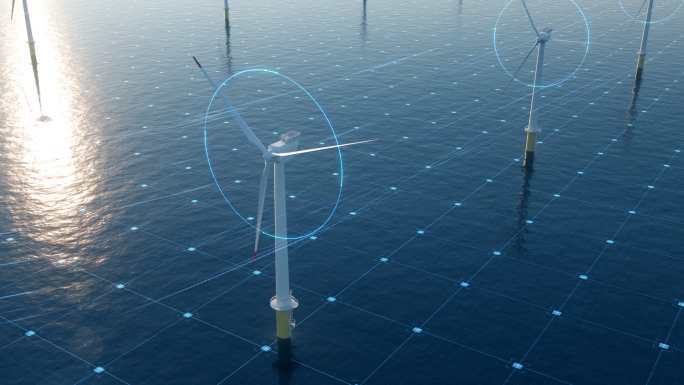 4K海上风电风力发电新能源