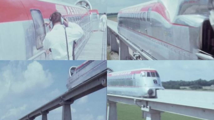 60年代法国动力火车磁悬浮列车