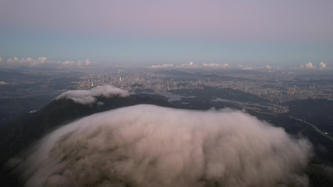 【正版素材】深圳梧桐山和深圳市区