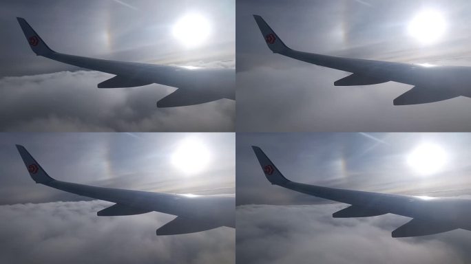云层 云海 天空 飞机遇到气流