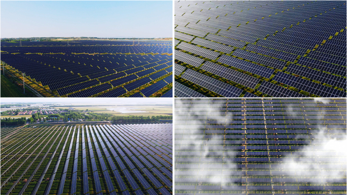 新能源太阳能碳中和发电光伏乡村振兴