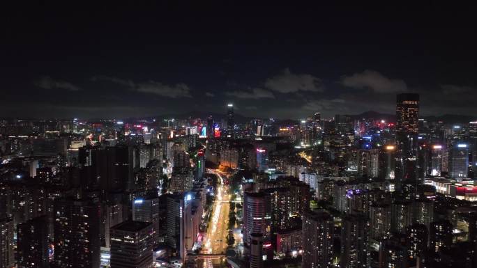 深圳南山区全景夜景