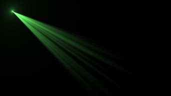 4K一束绿色灯光激光带通道视频素材