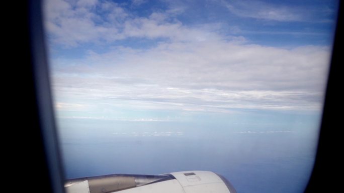 飞机 天空 机舱外 机翼 飞行 旅行 云