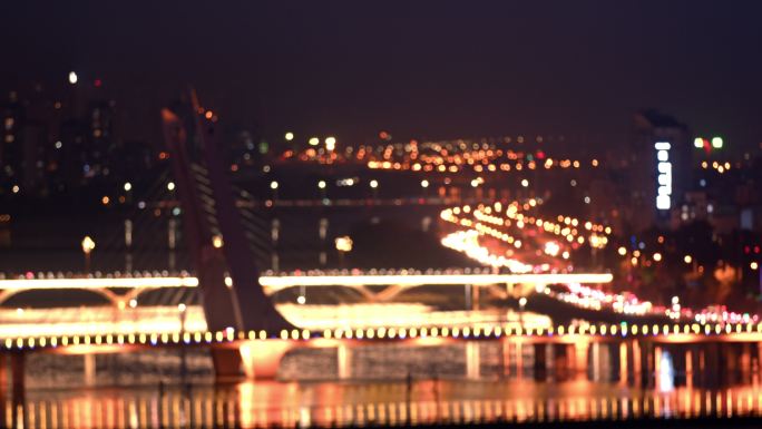 永安桥 浑河 夜景